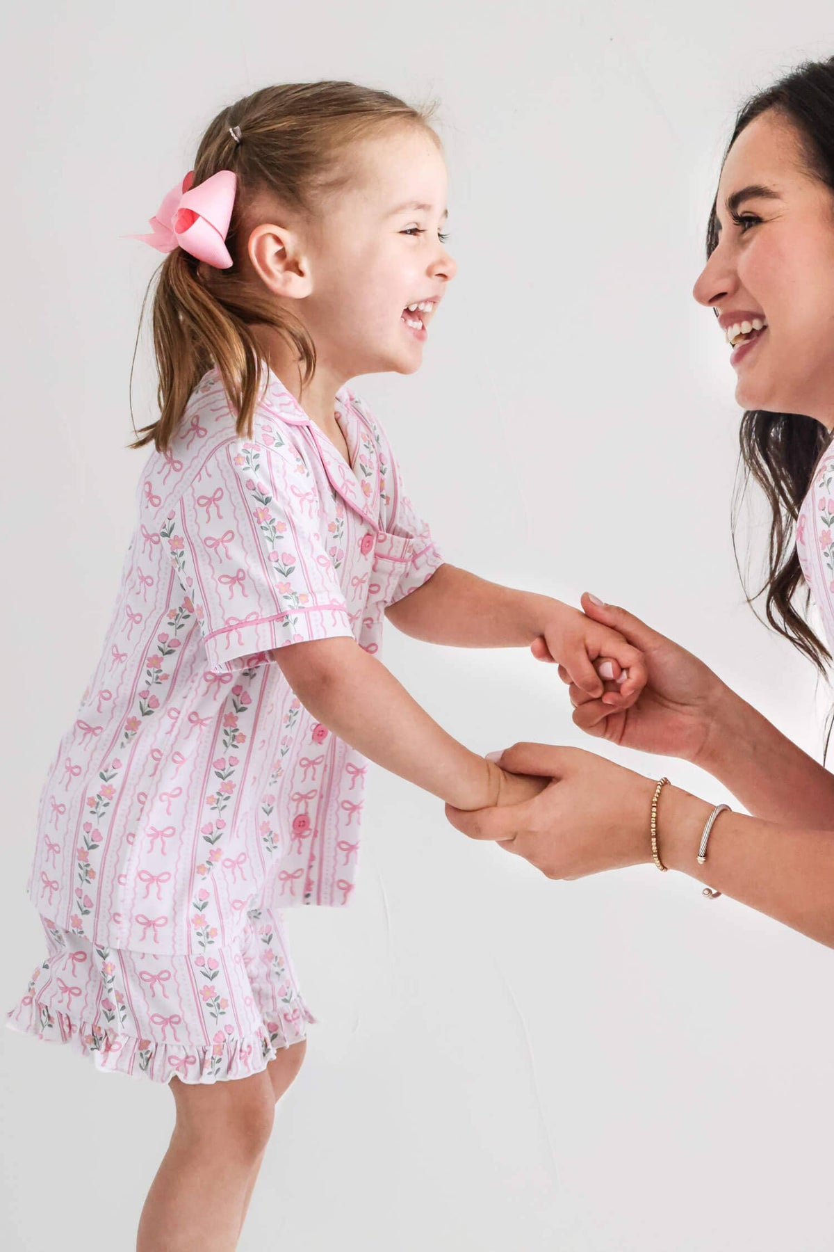 Girls' Two-Piece Short Lounge Set | Coquette Garden