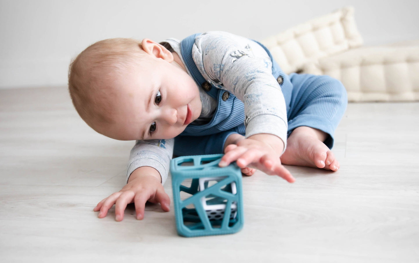 Chew Cube - Silicone Teether Rattle