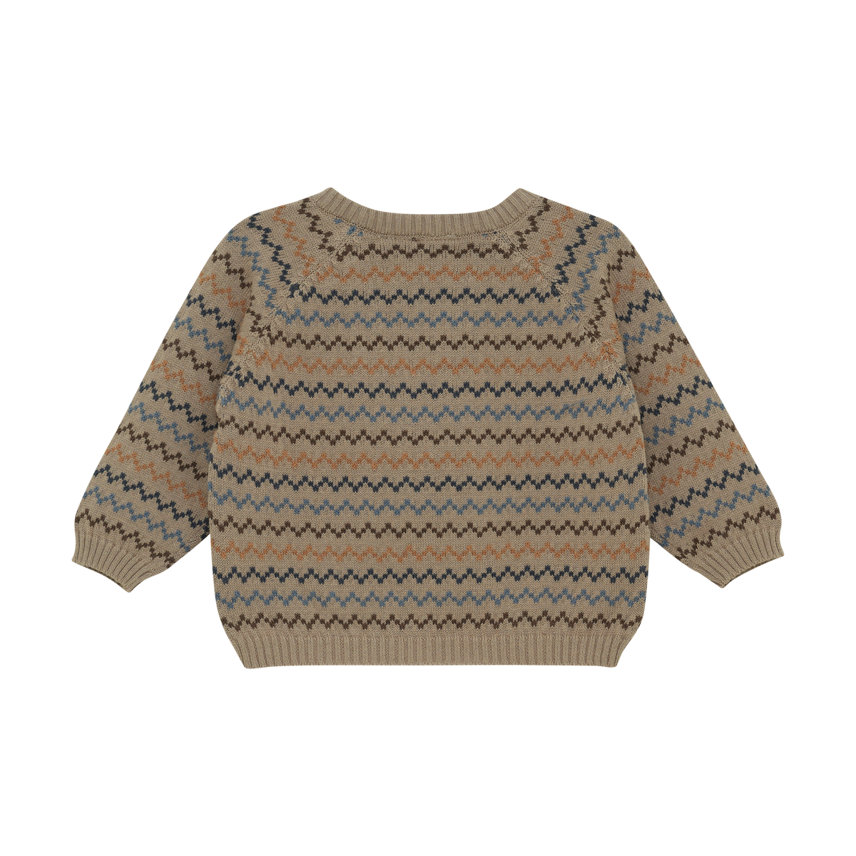 Patterned sweater on a white background