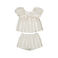 Khaki Stripe Short Set 1211-69
