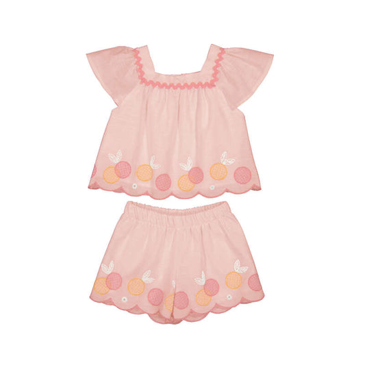 Blossom Short Set // Coral 1214-82