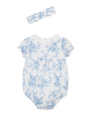 Blue Floral Bubble