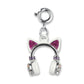 Charm with cat ears and headphones 