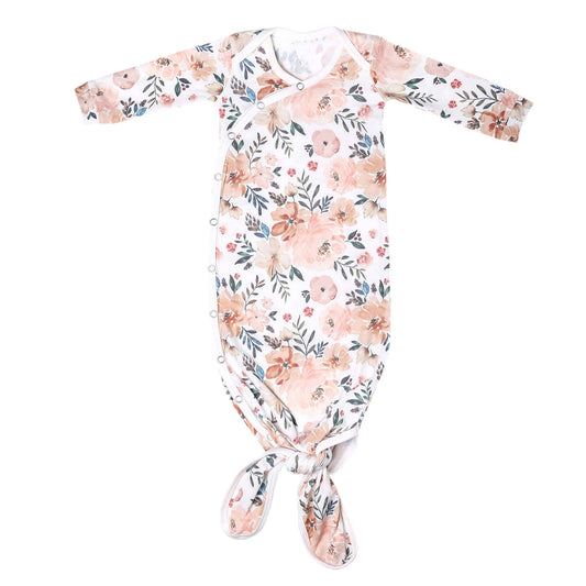 Newborn Knotted Gown //  Autumn