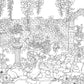 Garden of Fairytale Animals - A Curious Collection to Color