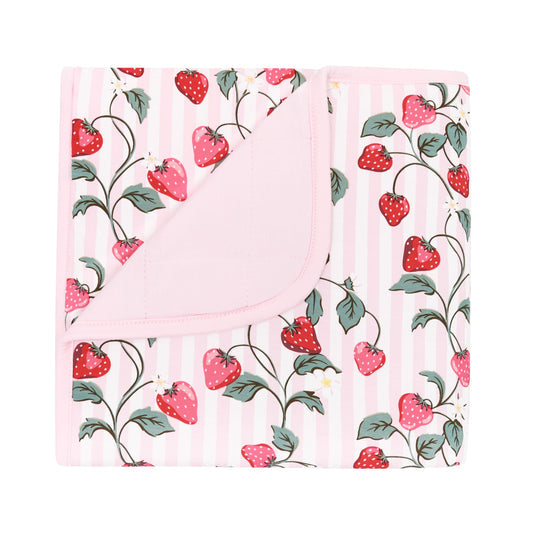 Baby Blanket // Strawberry Fields