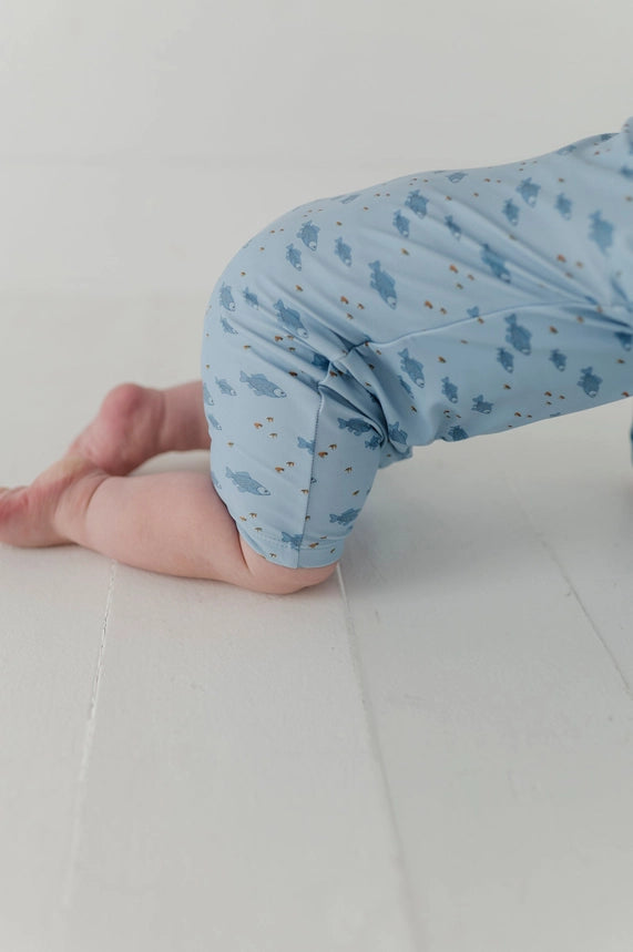 Fish One Piece Rashguard Swimsuit