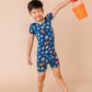 Shell We Go to Bed Blue Short Set Pajamas