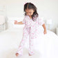 Girl's Two Piece Flare Lounge Set | Bows in Bloom