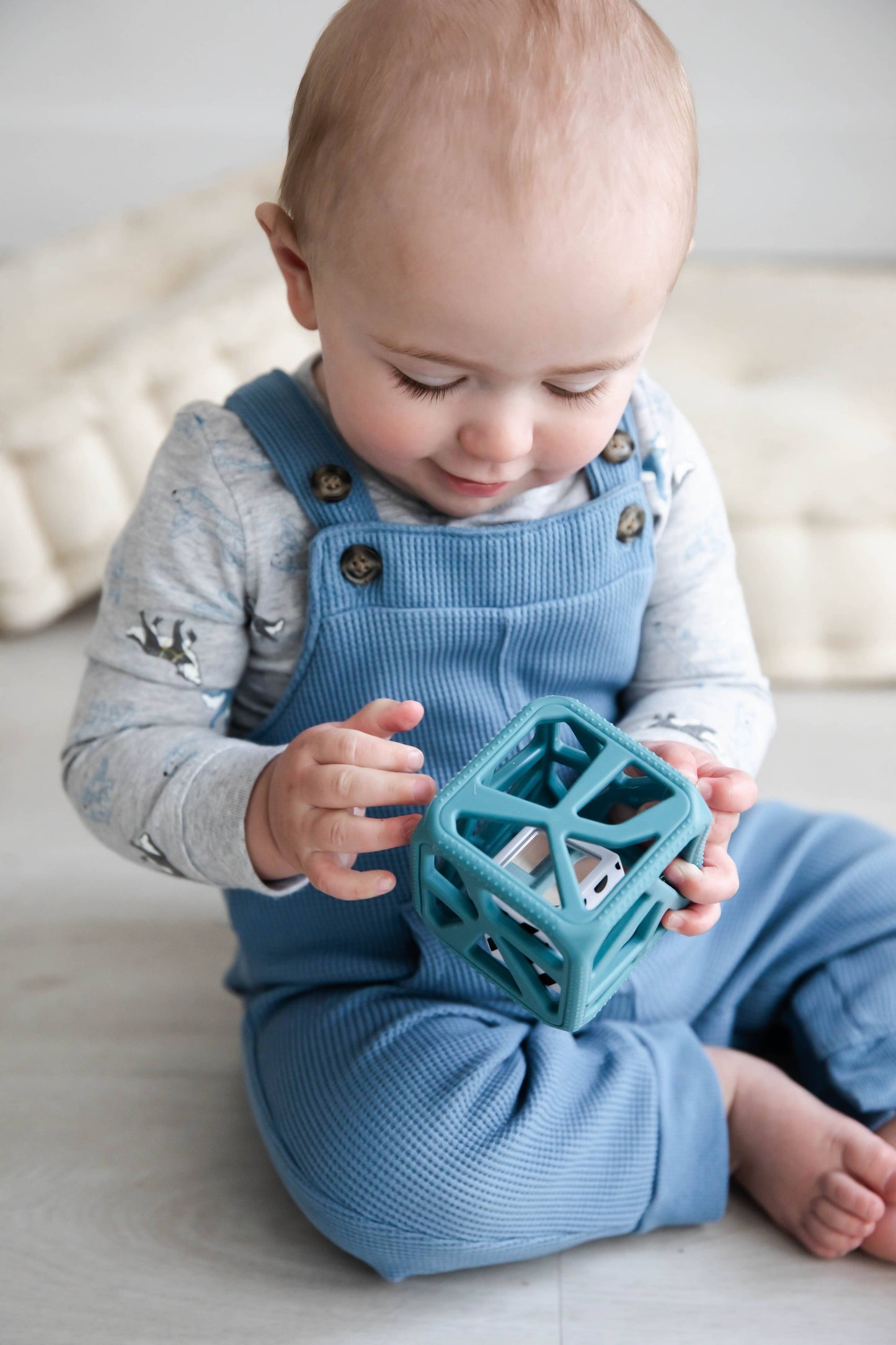 Chew Cube - Silicone Teether Rattle