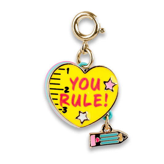 You Rule Heart Charm