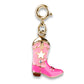 Pink Cowboy Boot charm