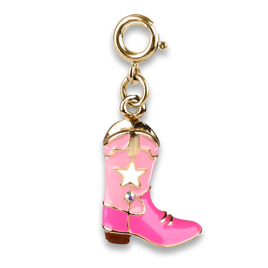 Pink Cowboy Boot charm
