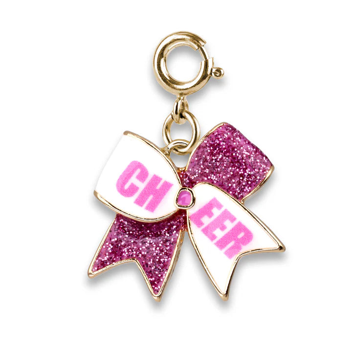 Pink Glitter Cheer Bow