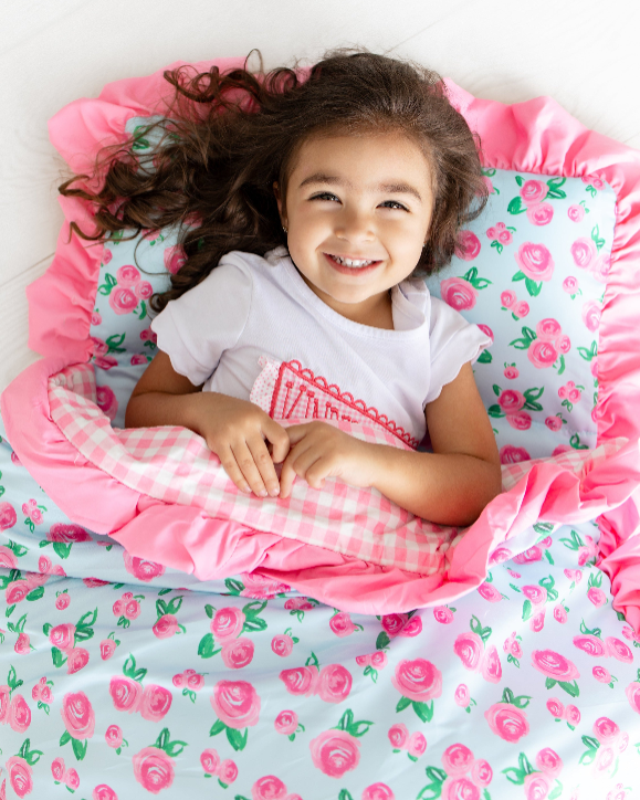 Girls Nap Mat - Watercolor Roses