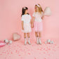 Lace Bow Puff Ink Short Sleeve T-Shirt - Kids Clothing