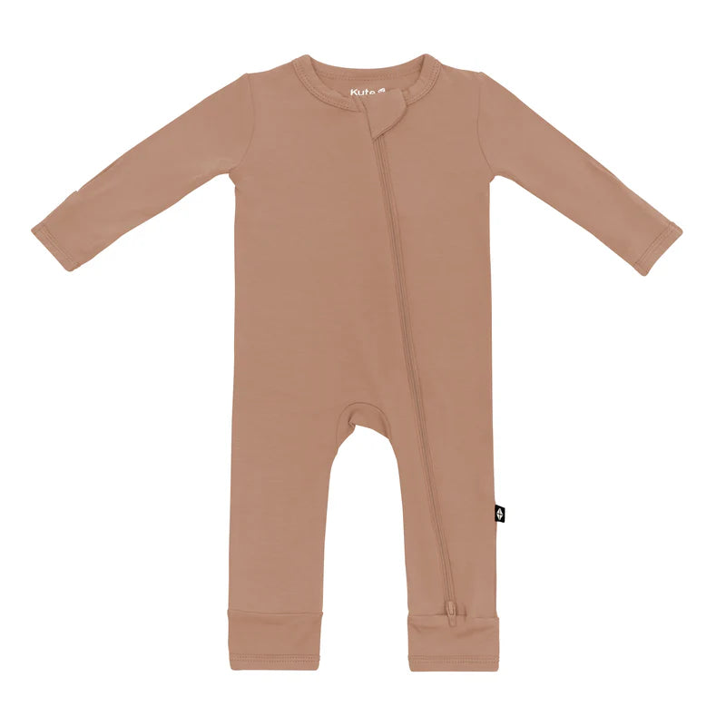 Bamboo Zipper Coverall // Latte