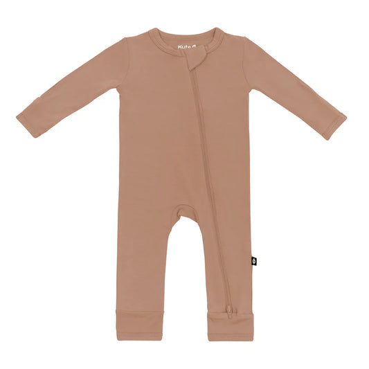 Bamboo Zipper Coverall // Latte