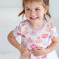 Two Piece Short Pajama Set | Poolside Pups Pink