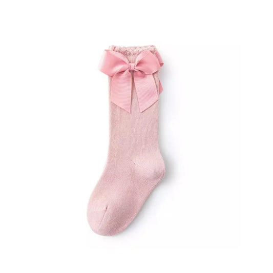 Bow Knee Socks //Light Pink