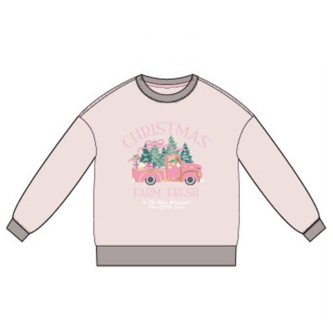 Christmas Farm Fresh Graphic Sweatshirt