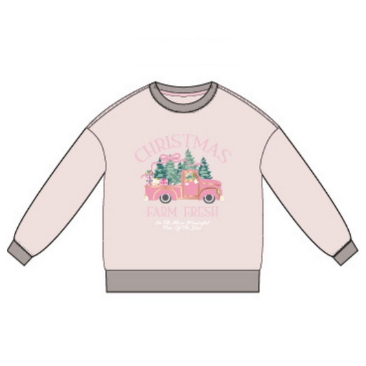 Christmas Farm Fresh Graphic Sweatshirt