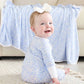 Blue-tiful Bows Convertible Zip Romper