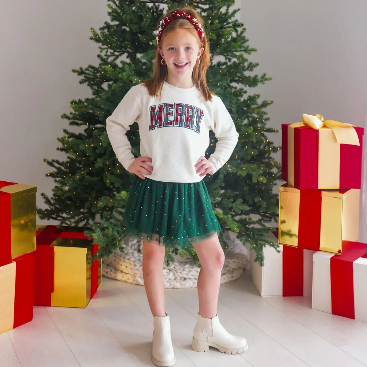 Emerald Rhinestone Christmas Tutu