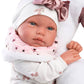 Newborn Doll Celeste with Swan Cushion (17.3")