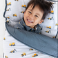 Boys Nap Mat - Construction On Grey