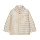 Long Sleeve Checked Viscose Shirt // Mustard // 2110-96