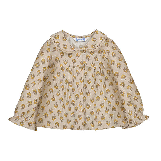Plumeti Chiffon Blouse // Honey // 2114-11