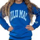 Lulu Mac Sweatshirt // Royal with Light Blue