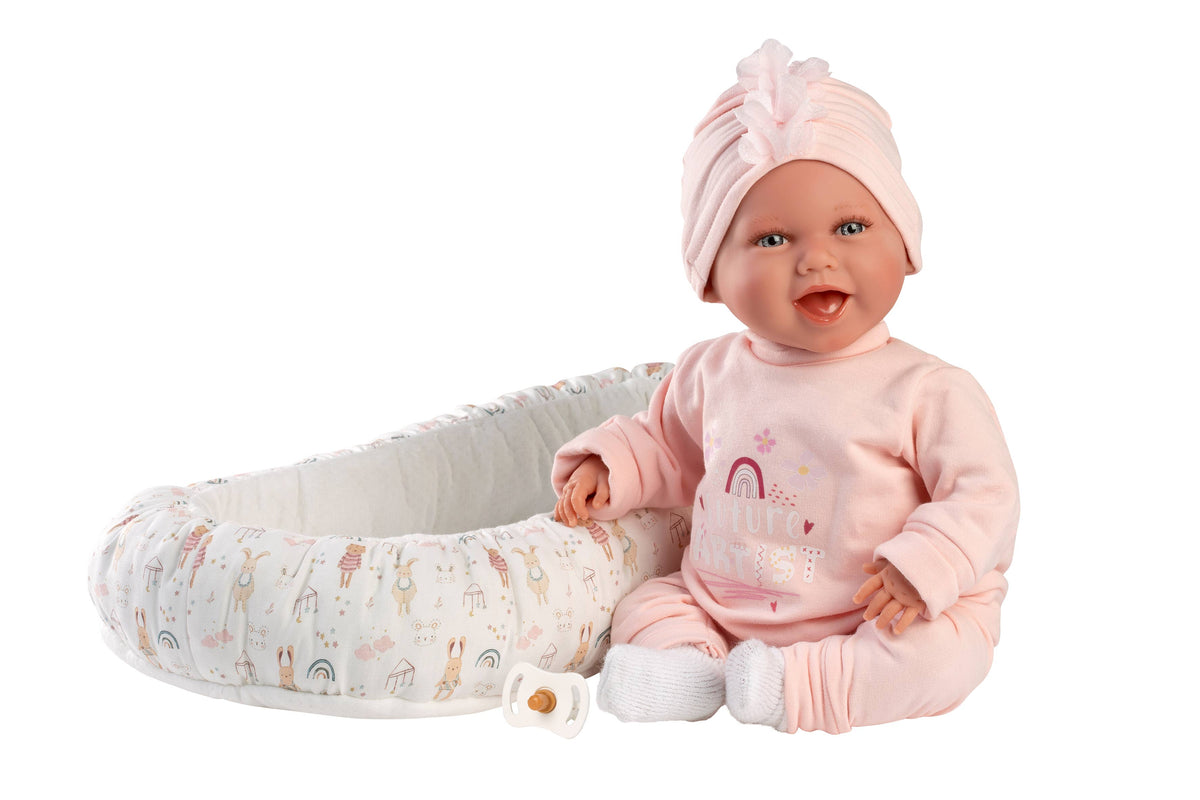 Newborn Doll Mimi with Bed Cushion (16.5)