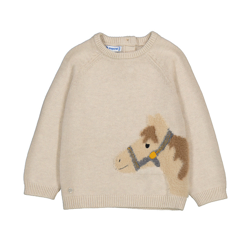 Horse Sweater // Oat // 2345-22