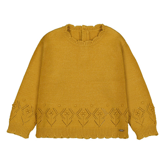 Scallop Neck Sweater // Honey // 2353-20