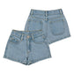 Pair of light blue denim shorts 