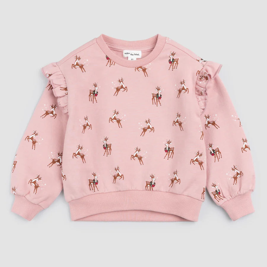 Reindeer Games Rose Sweatshirt