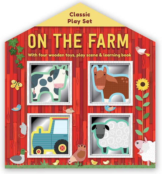 On the Farm: Wooden Toy Play Set by IglooBooks