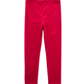 Bright red velour leggings.