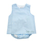 Light blue baby romper with buttons 