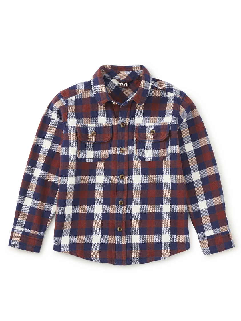 Flannel Button Down // Cottage Hearth Plaid
