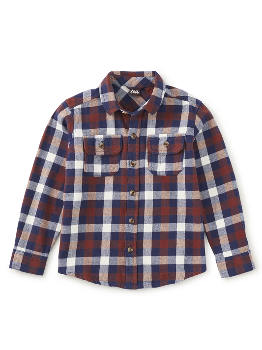 Flannel Button Down // Cottage Hearth Plaid