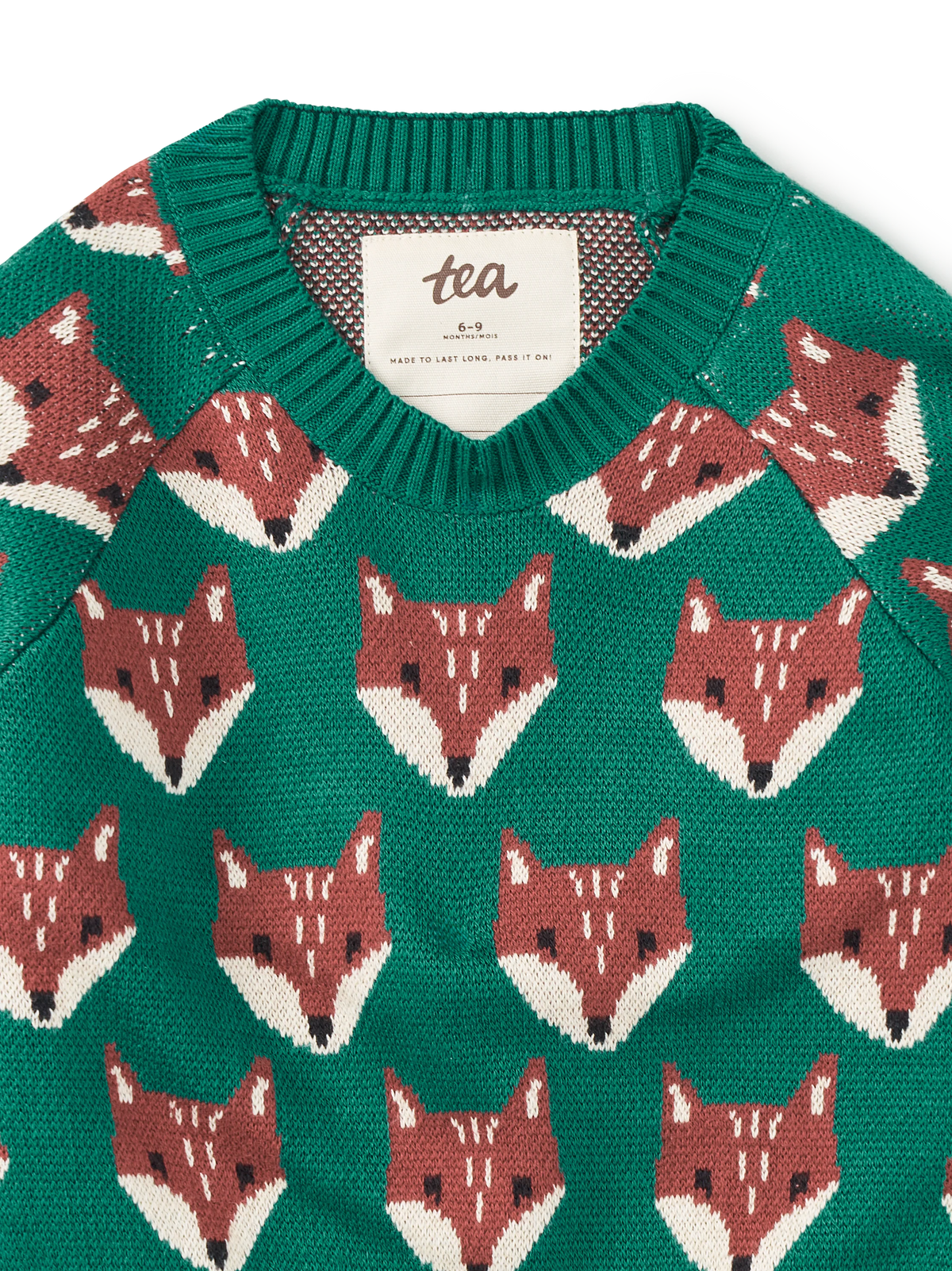 Long Sleeve Knit Sweater // Family Fox