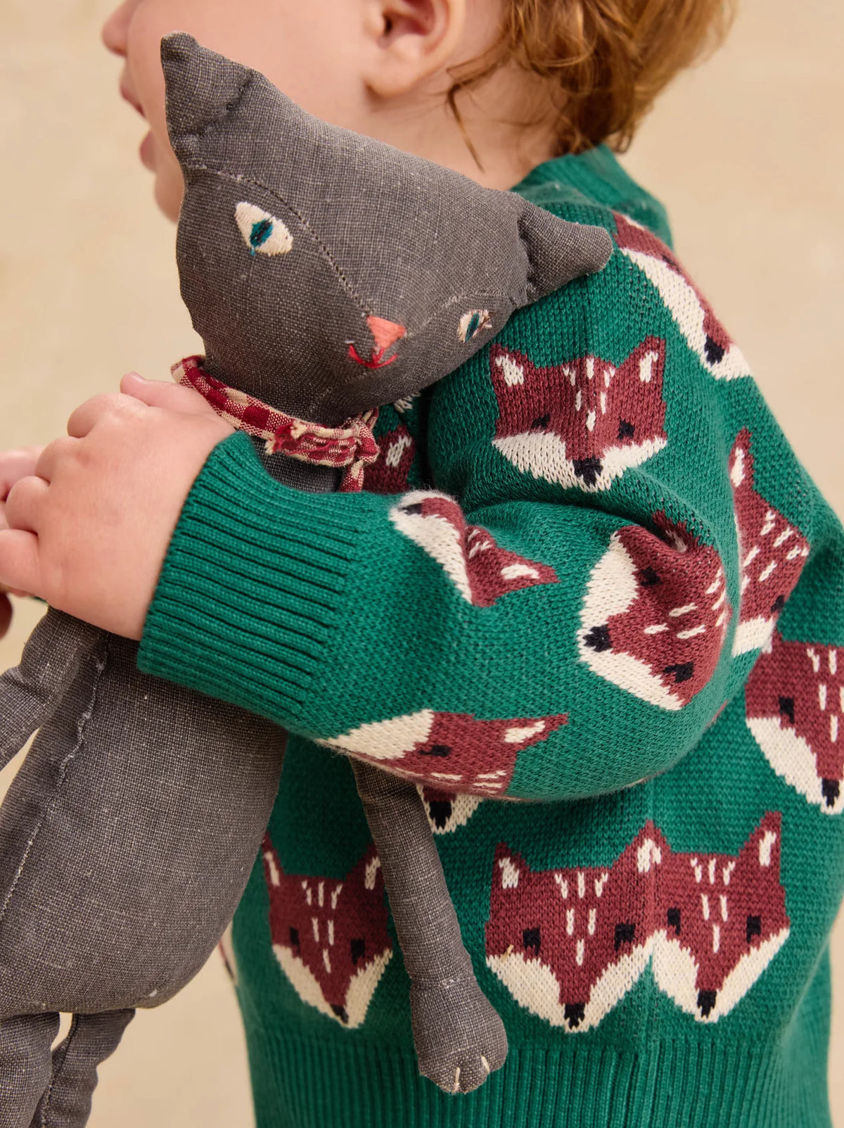 Long Sleeve Knit Sweater // Family Fox