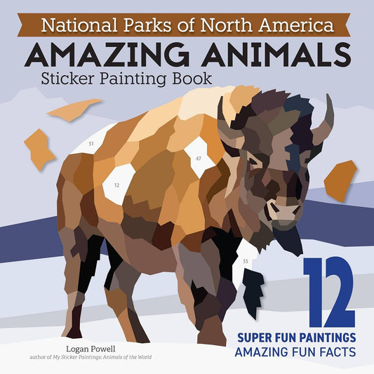 National Parks of N.America AMAZING ANIMALS Sticker Painting