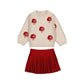 Mushroom Sweater and Skirt Set // Red // 2925-15