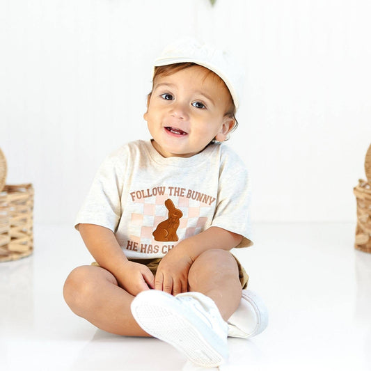 Easter Chocolate Bunny Short Sleeve T-Shirt - Boys Clothing