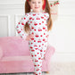 Cherry Pajamas in Blue with little bow