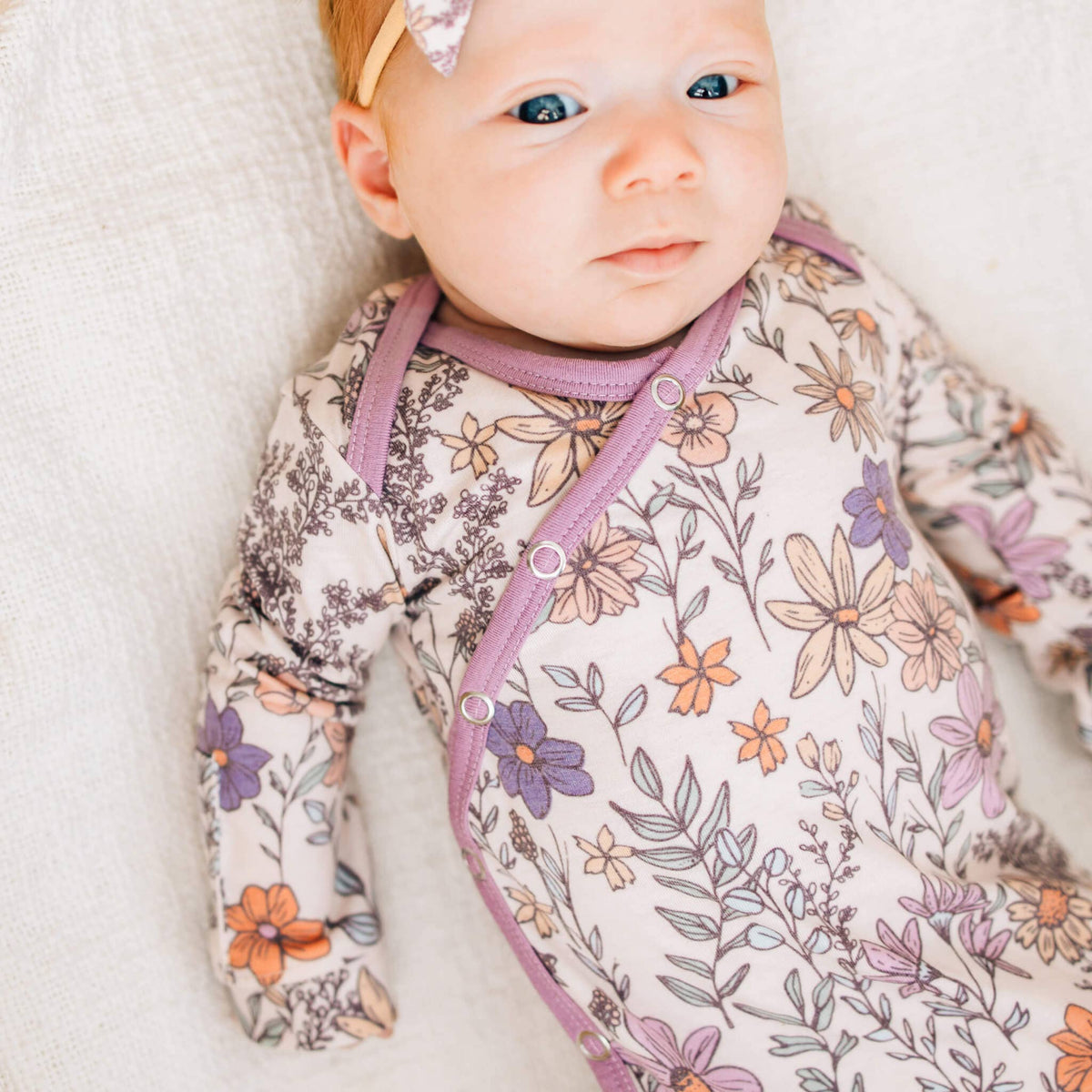 Newborn Knotted Gown // Flora